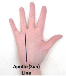 Apollo Sun Line on Palm